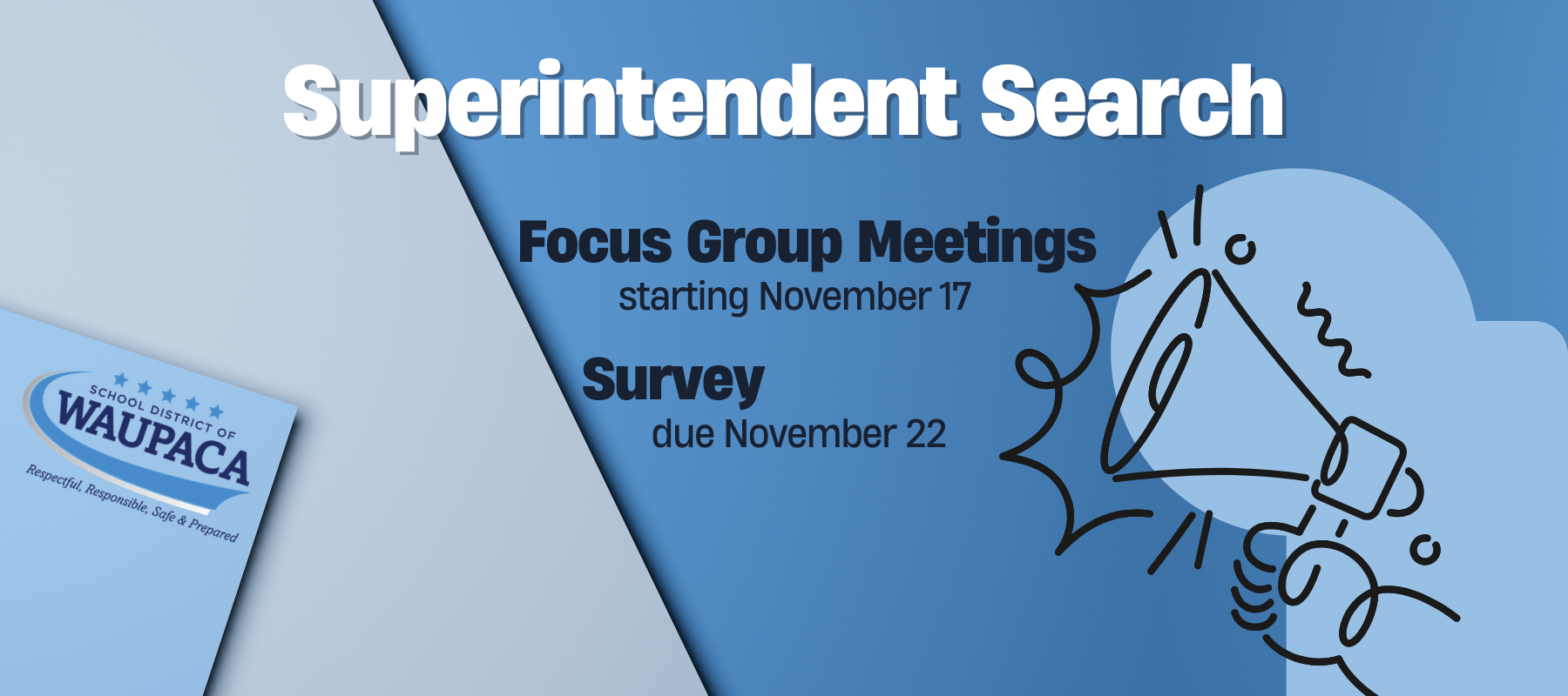 graphic highlighting superintendent search